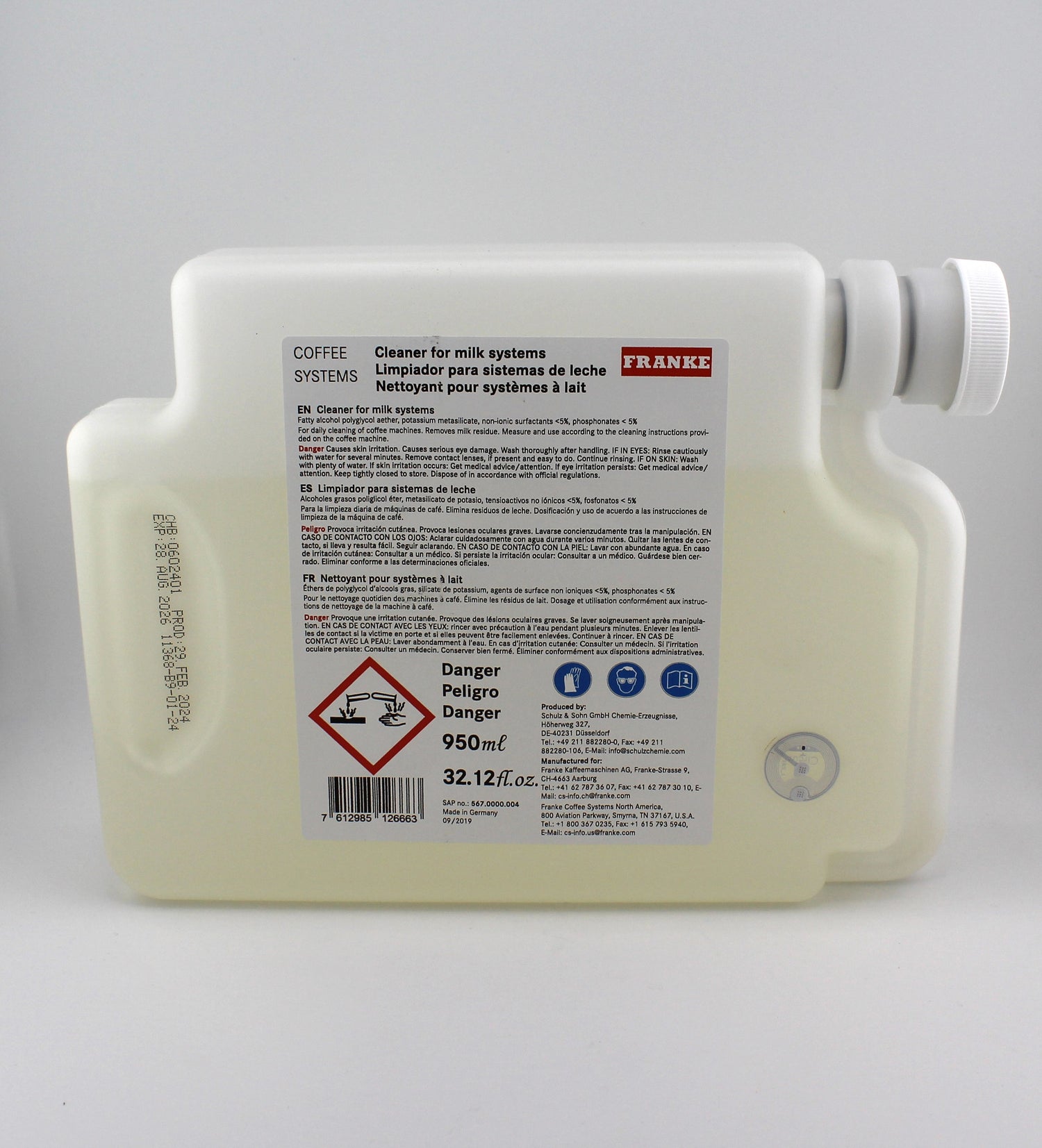 Milk Cleaner, Foam Master, for CIP