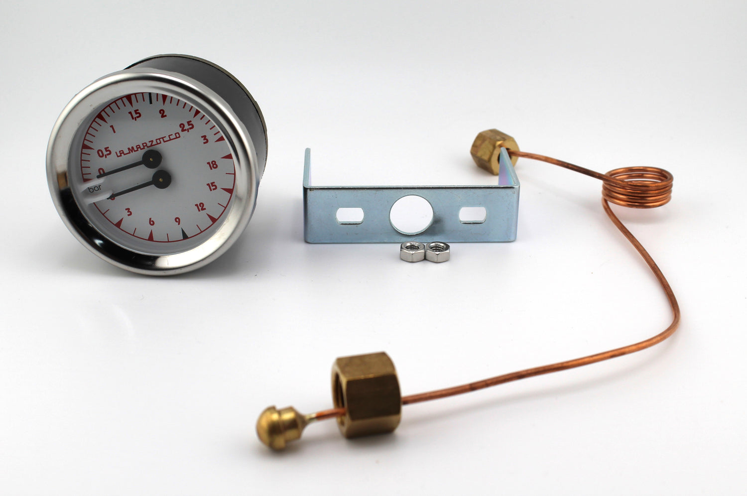 Pressure Gauge Double Scale w/ Capilary L280